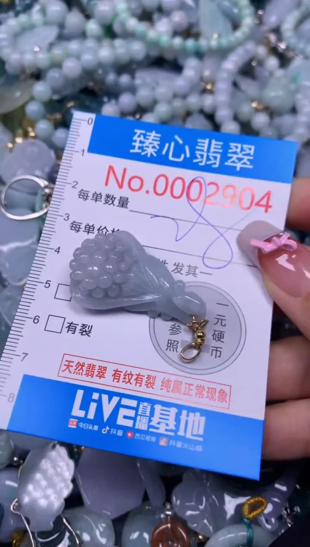 【闪购商品】翡翠颈饰未镶嵌含绳0002904