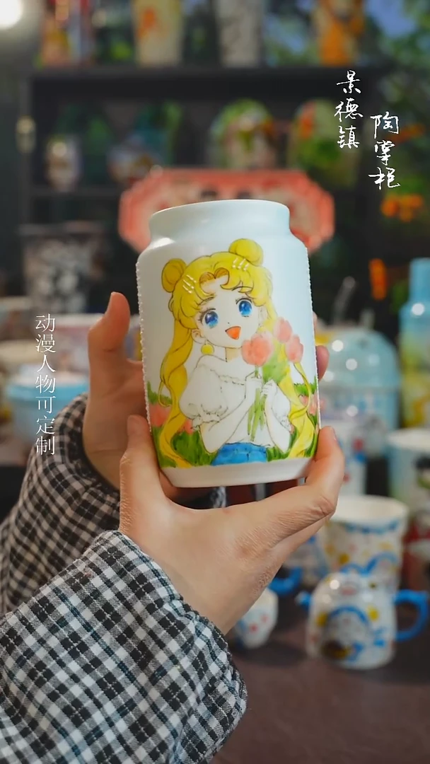 景德镇高温釉下彩纯手工手绘