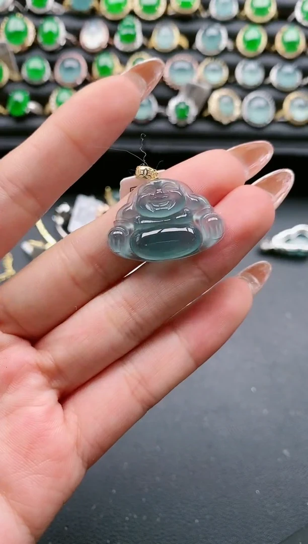 【闪购商品】翡翠戒指18K金镶嵌11111111