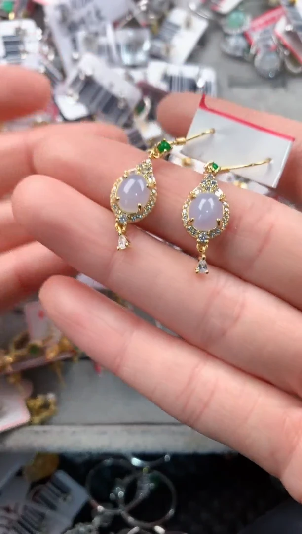 银S925镶嵌戒指翡翠666   8