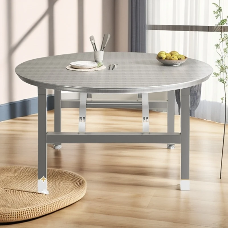 家用简约可折叠桌子吃饭桌餐桌圆桌户外出租房出租屋适用烧烤桌