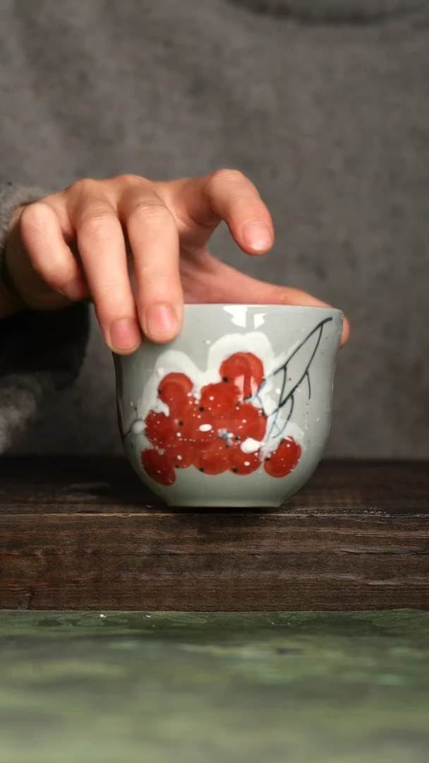 【闪购商品】杯青诗手工手绘瓷器