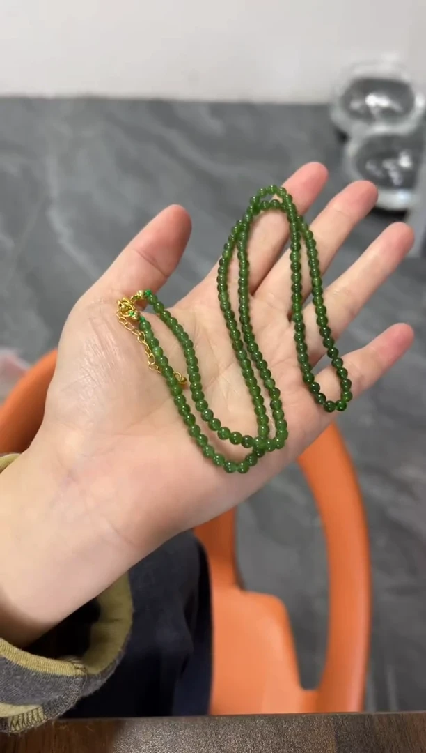 未镶嵌手链和田玉和田玉小米珠链子[多样发其一]