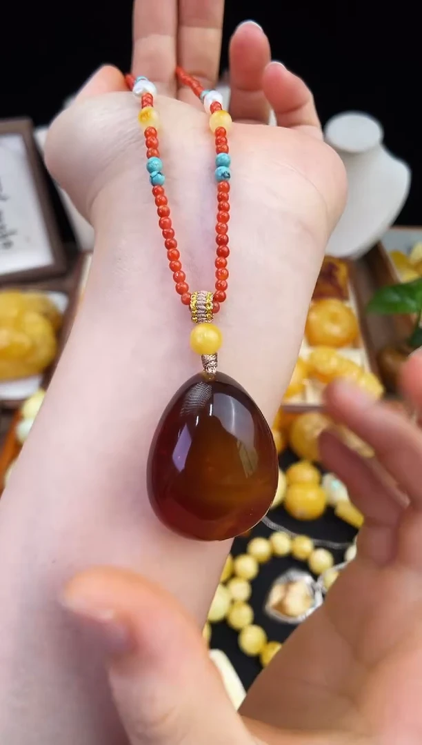 琥珀未镶嵌珠宝奇石柒月