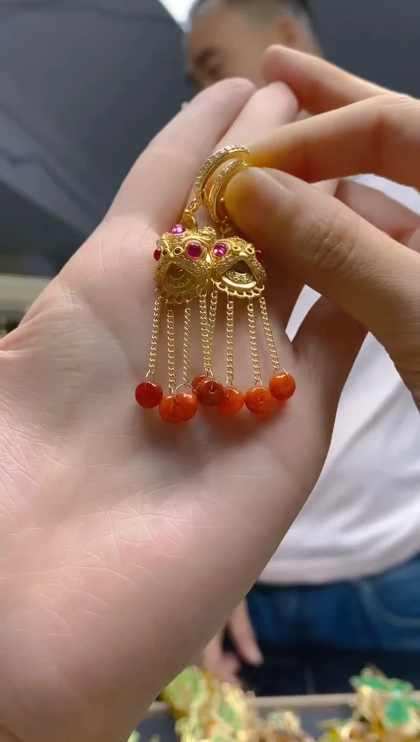 【闪购商品】翡翠耳饰合金71翡翠耳包