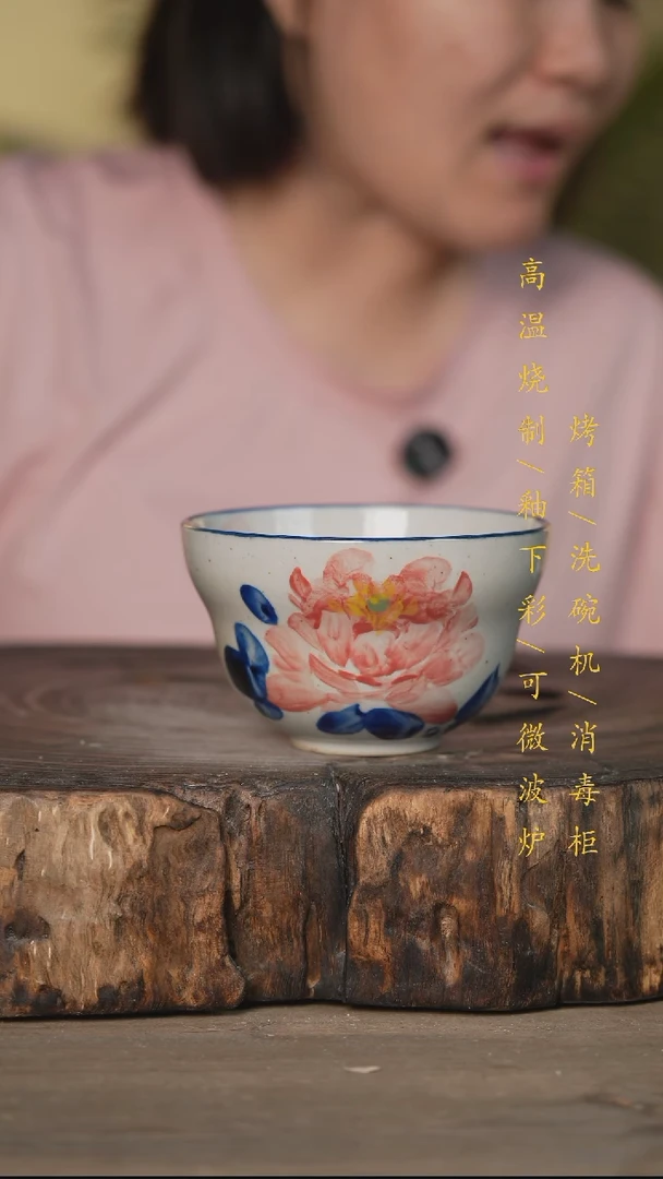 碗景德镇高温釉下彩可微波烤箱洗碗机
