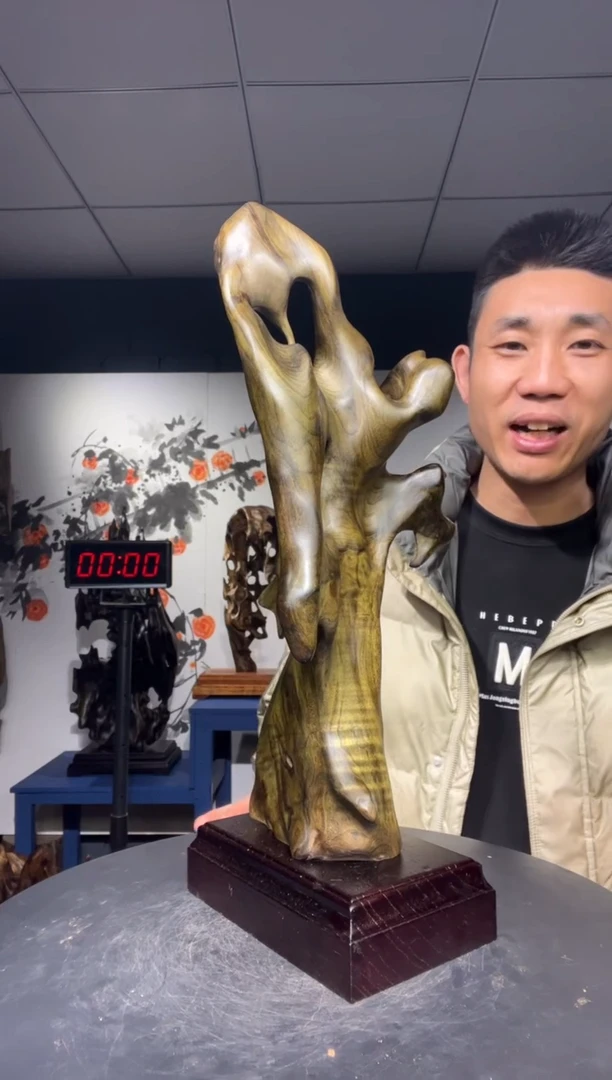 【闪购商品】金丝楠木雕金丝楠木工艺品摆件