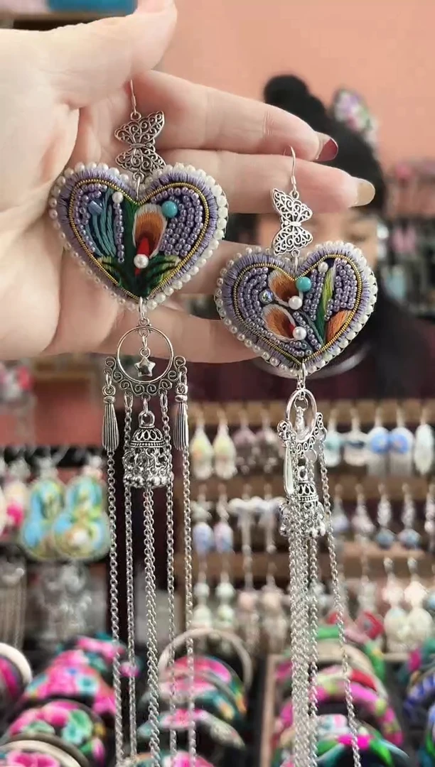 织绣艺枝独绣手工饰品8