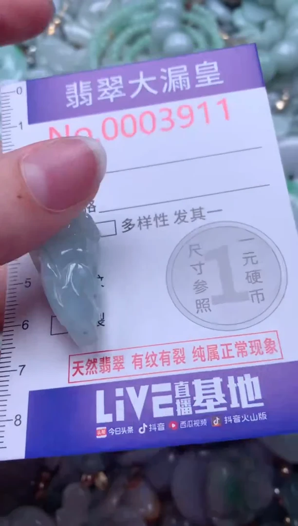 翡翠未镶嵌吊坠(不含链)3911