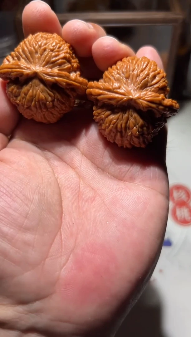 文玩核桃手串白狮子