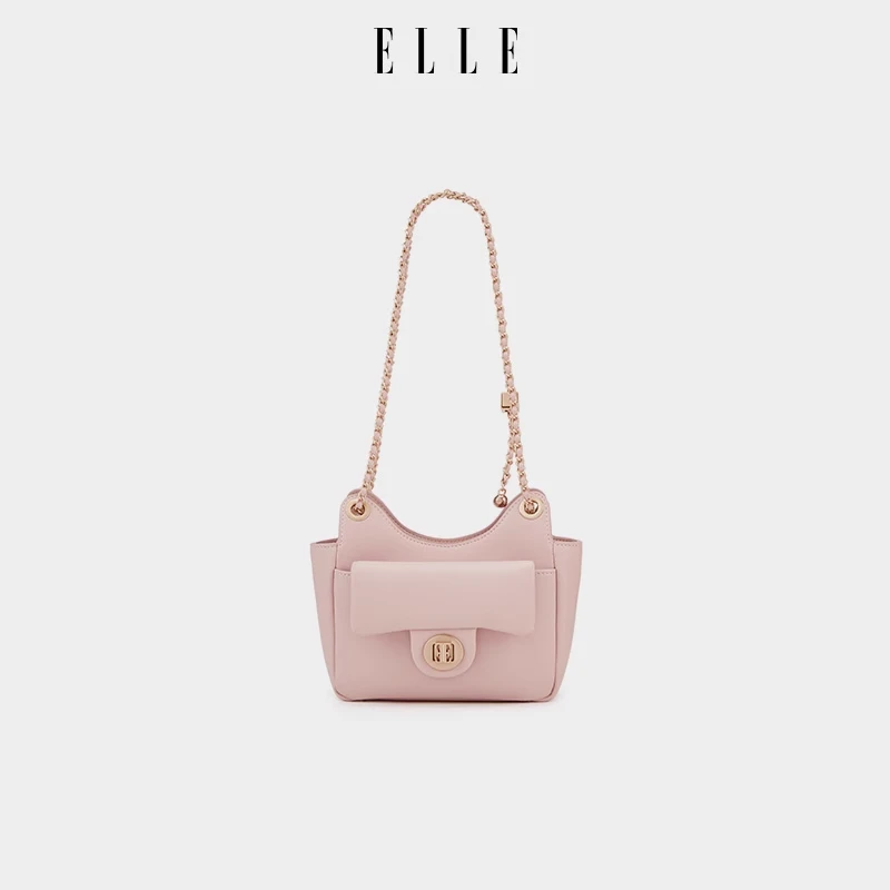 ELLE25新款【天猫精灵】斜挎欧若风单肩包通勤百搭斜挎包24488