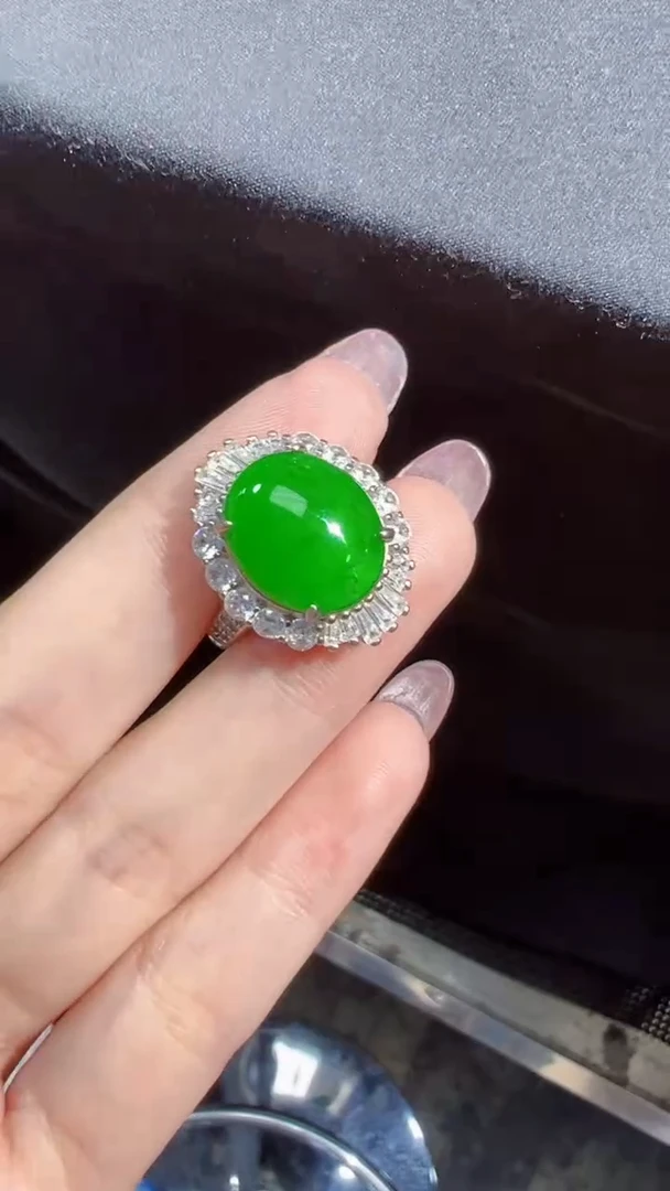 定制翡翠未镶嵌戒指1