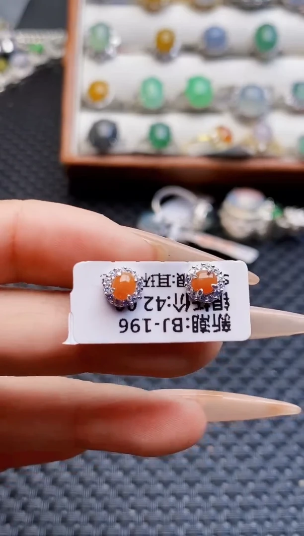 银S925镶嵌戒指翡翠2257