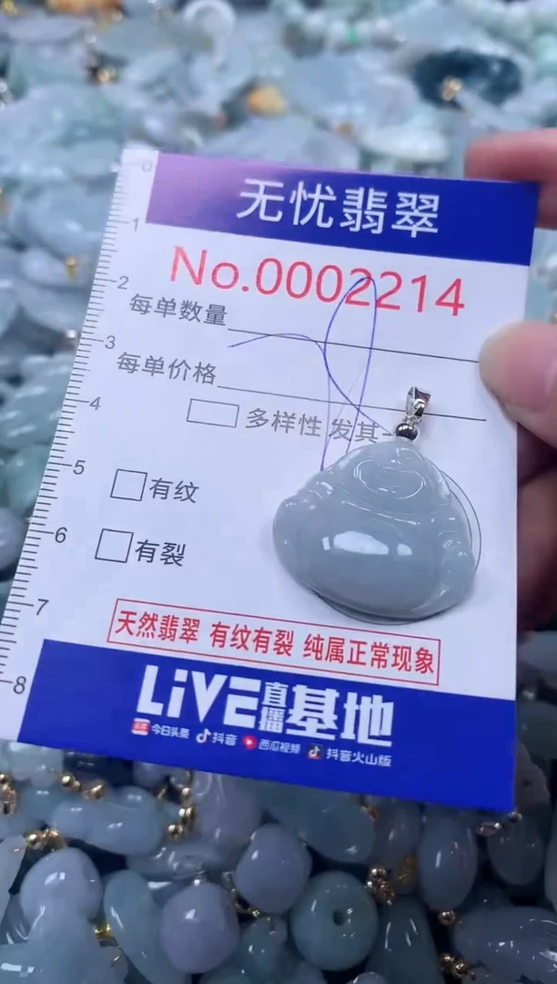 翡翠未镶嵌吊坠(不含链)2214