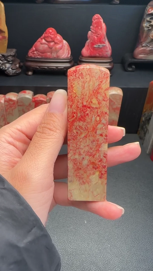 昌化石伍*昌化鸡血石印章