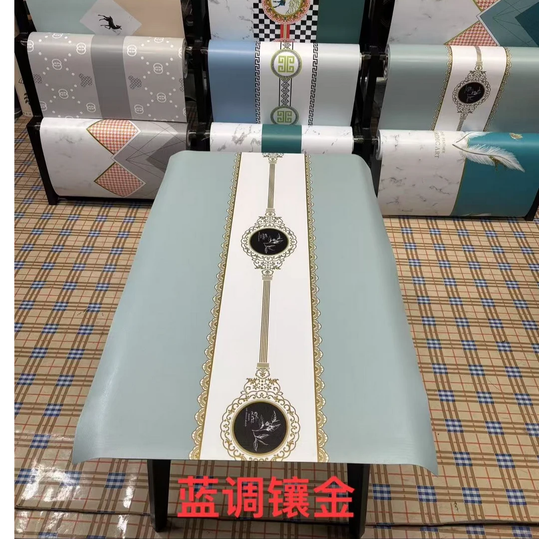 桌垫防烫耐高温防水防油免洗茶几桌布保护垫印花pvc软玻璃桌面垫