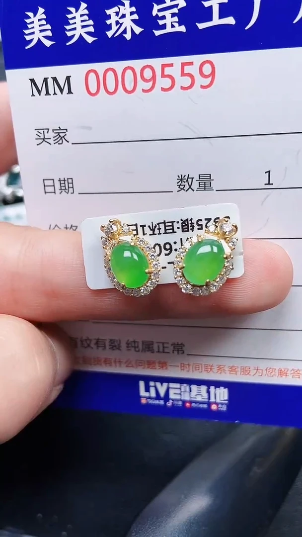 颈饰银S925镶嵌翡翠9559