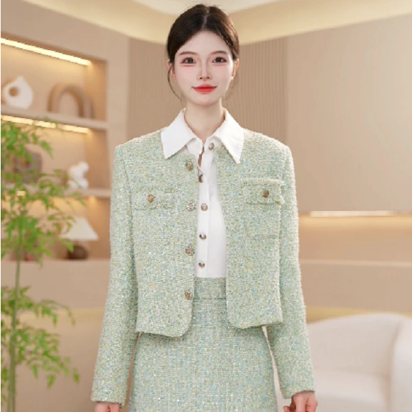 新款显瘦爆款女装宽松气质时尚减龄优雅修身两件套M-3XL