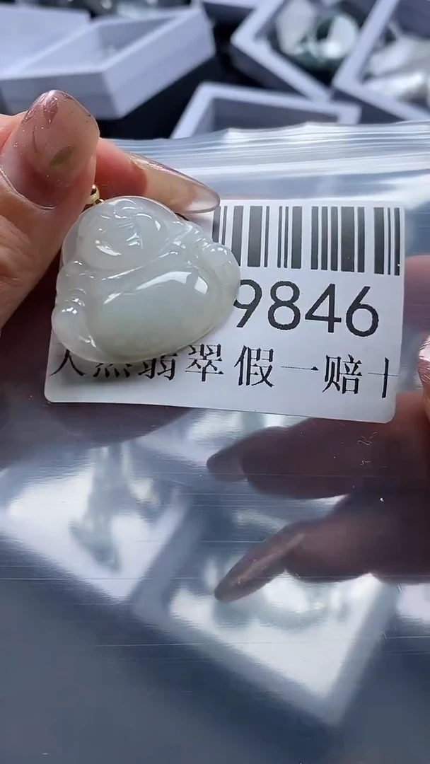 翡翠未镶嵌吊坠(不含链)9846