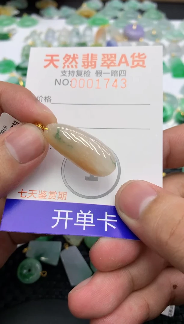 翡翠18K金镶嵌颈饰1111111111111
