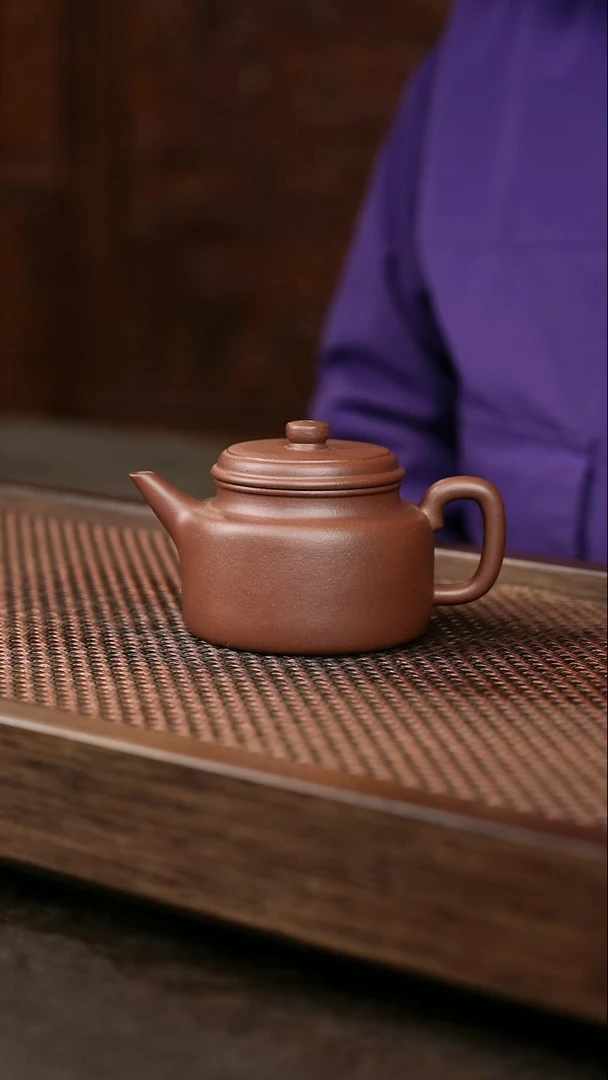 茶壶紫砂紫泥剑流德钟