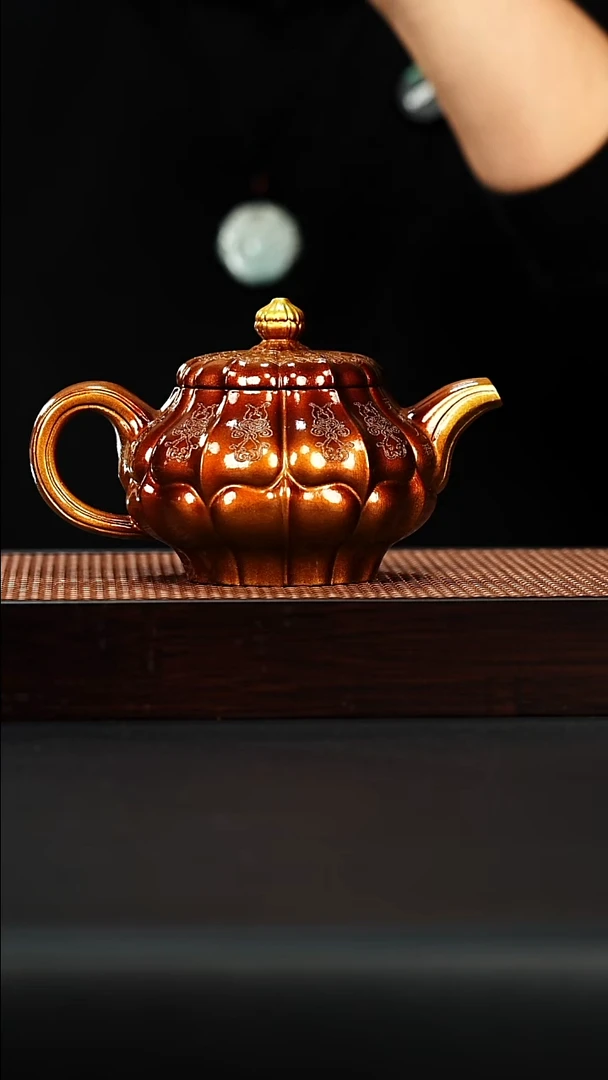 茶壶紫砂宜兴紫砂 筋纹