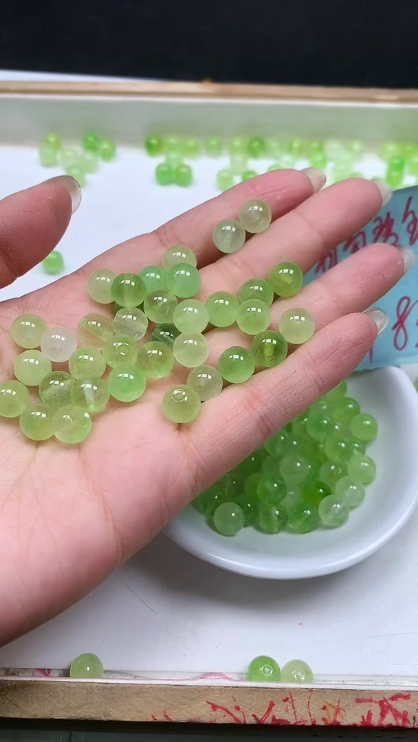 未镶嵌散珠碧玺E960 葡萄碧玺8mm25颗8元
