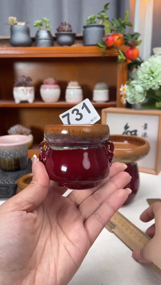 瓷片731知木小芳花盆