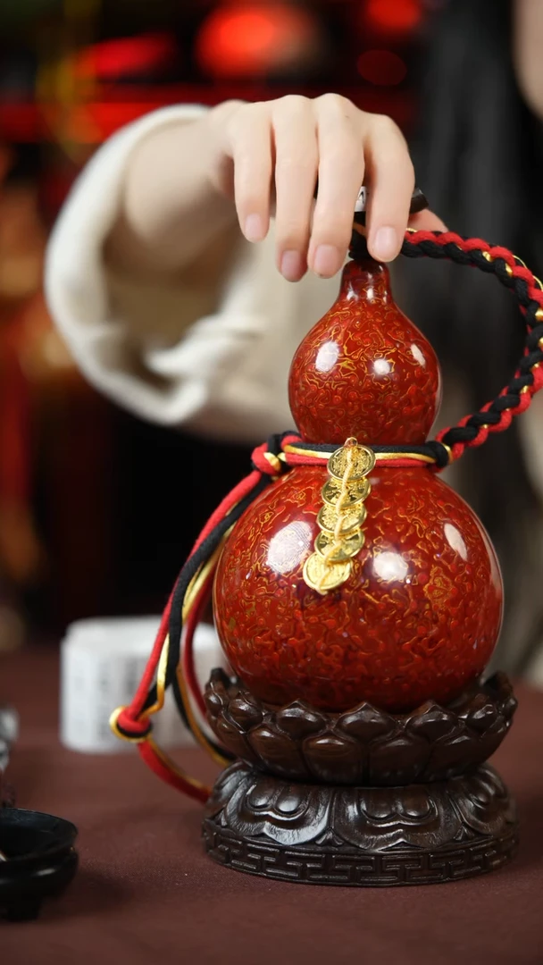 【闪购商品】341号500ml左右的非遗漆器酒葫芦