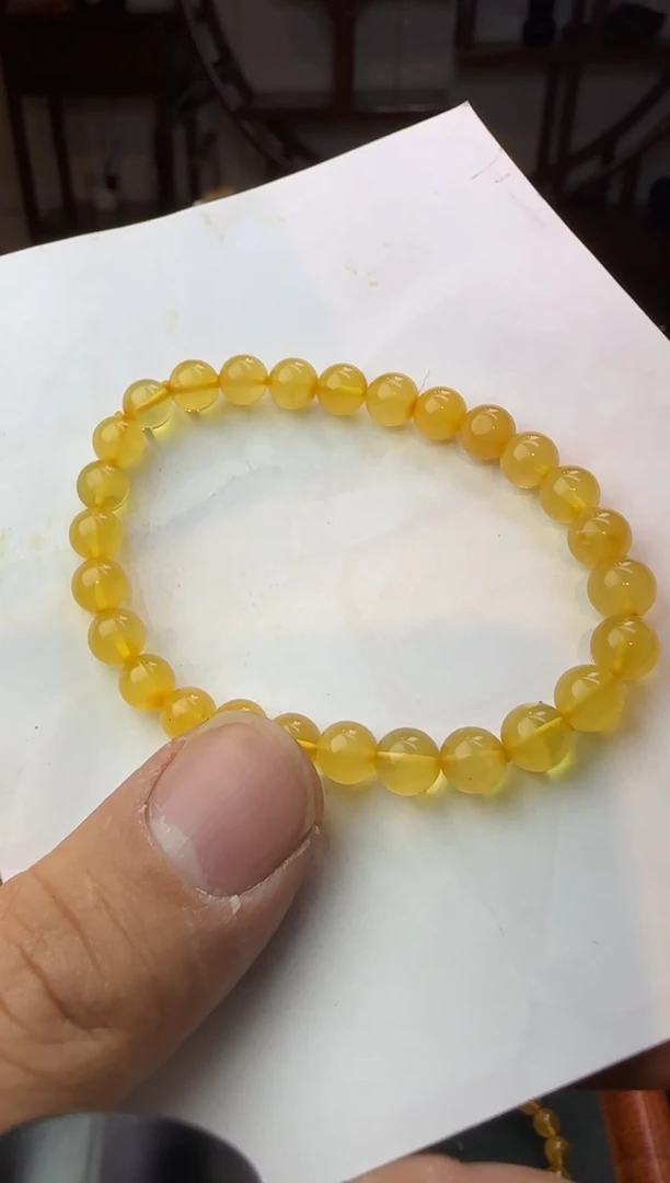 【闪购商品】蜜蜡手串未镶嵌蜜蜡手串单圈7mm