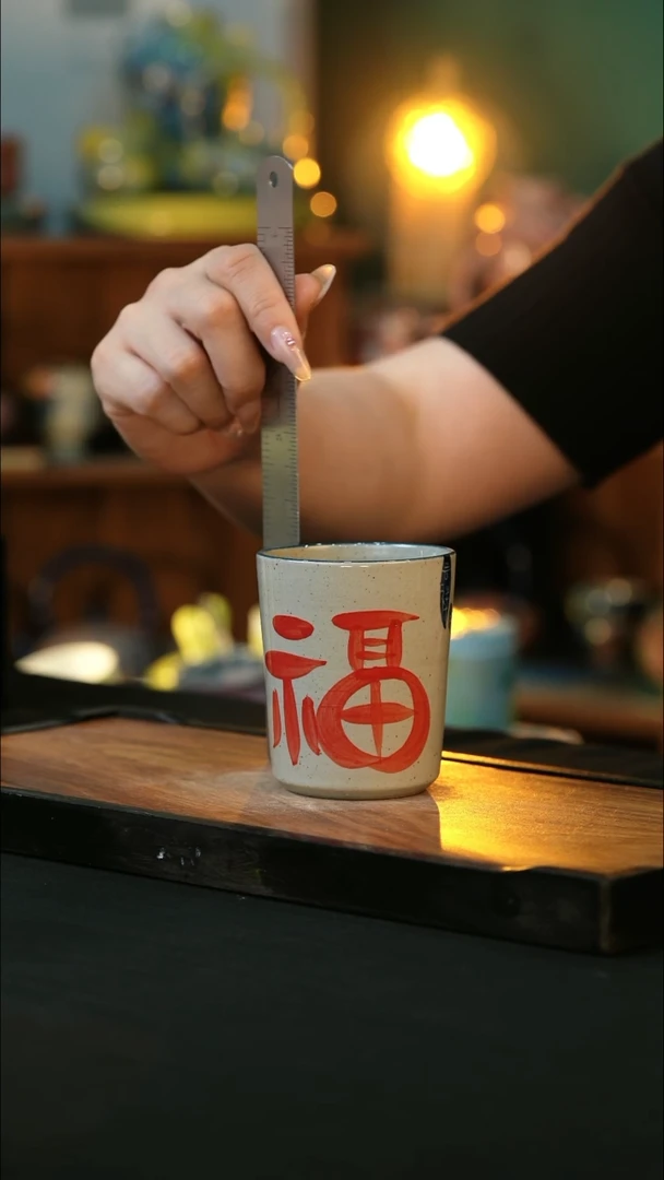 杯手绘心瓷陶瓷浮力