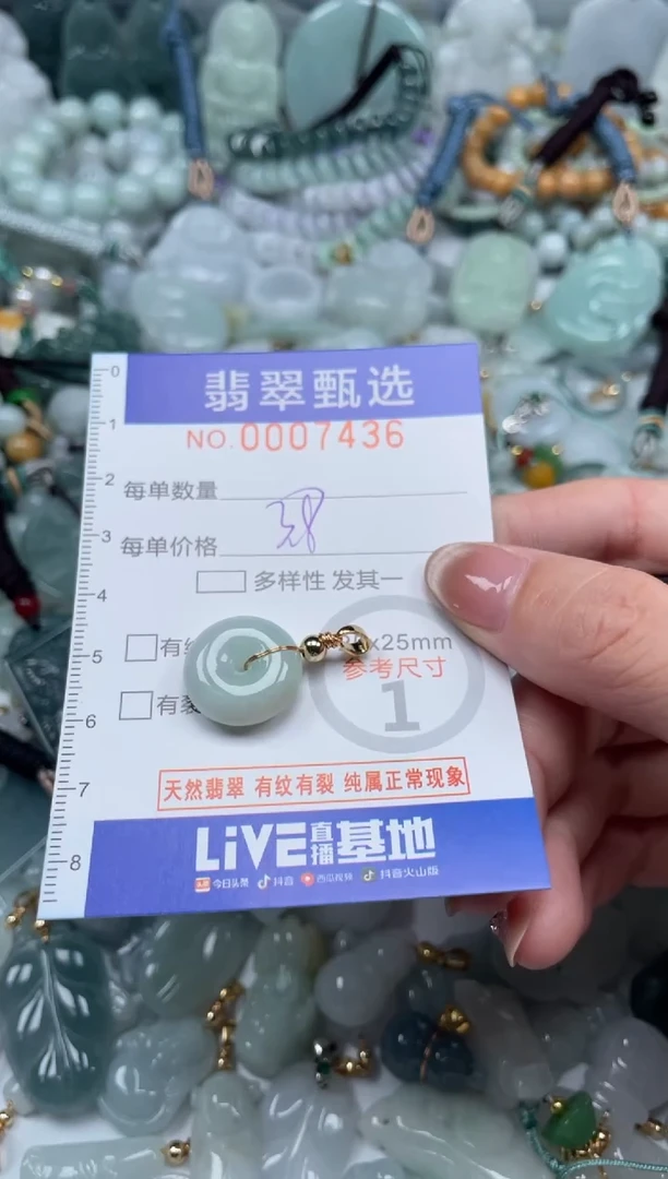 翡翠未镶嵌颈饰00..7436