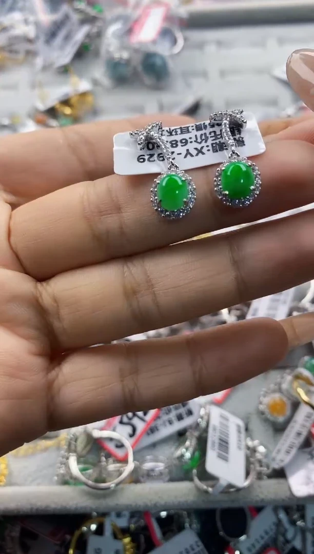 翡翠戒指银S925镶嵌2222222   10