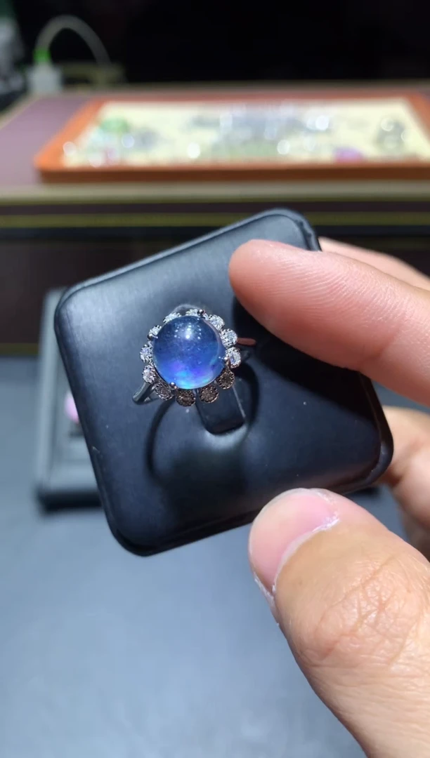 【闪购商品】海蓝宝石戒圈未镶嵌W44（随机性发货只发一单）