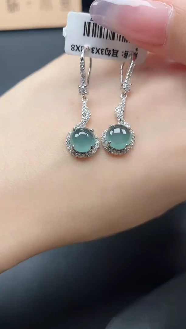 翡翠戒指银S925镶嵌51511-15