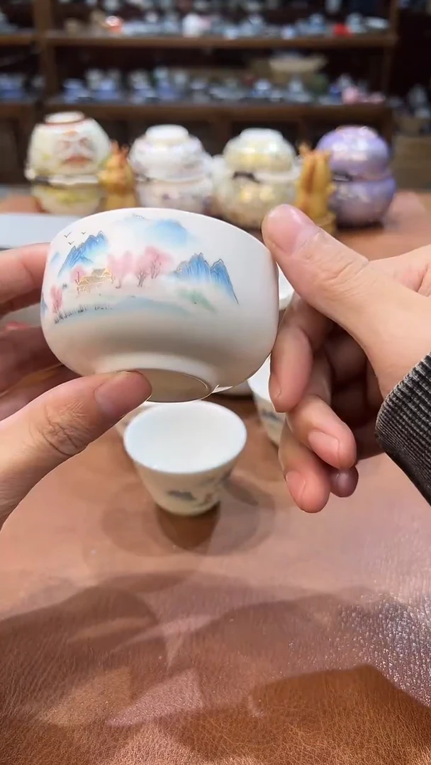 真的很便宜会开片的旅行茶具