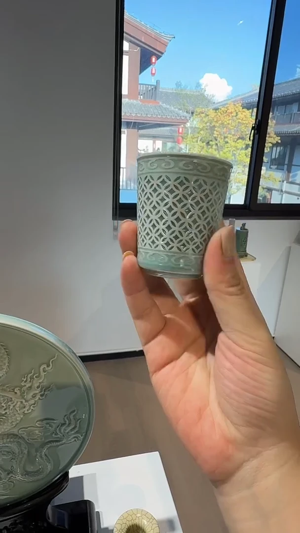 青瓷手工茶器包邮