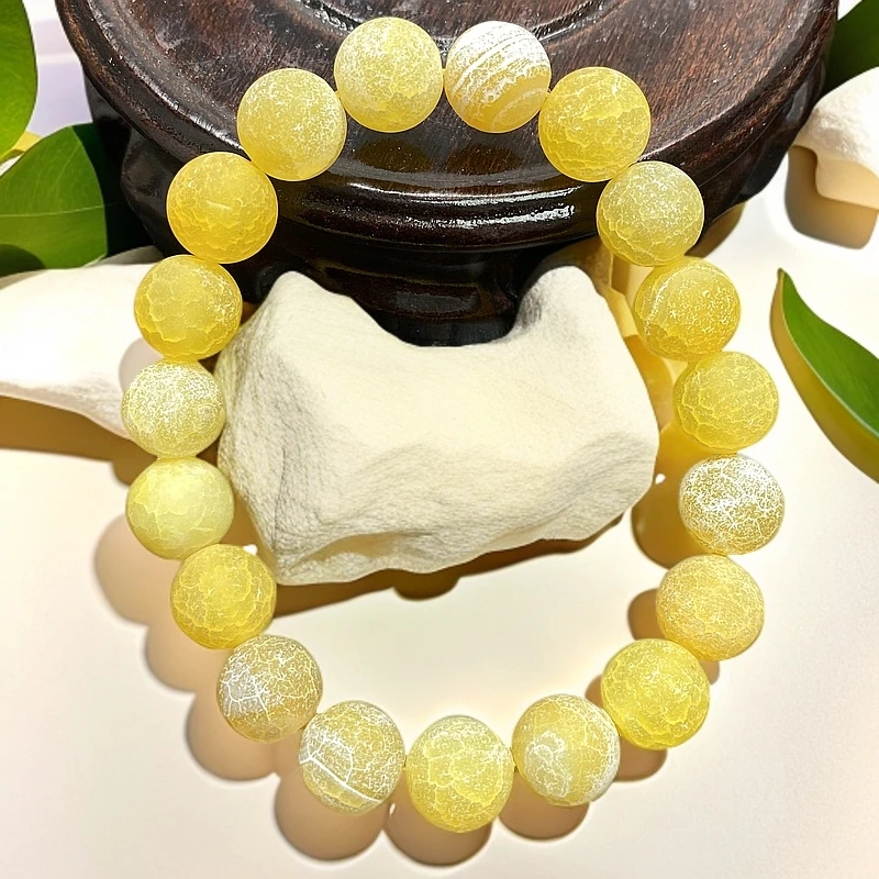 t02天然正品玛瑙玉石石手串约10mm19颗