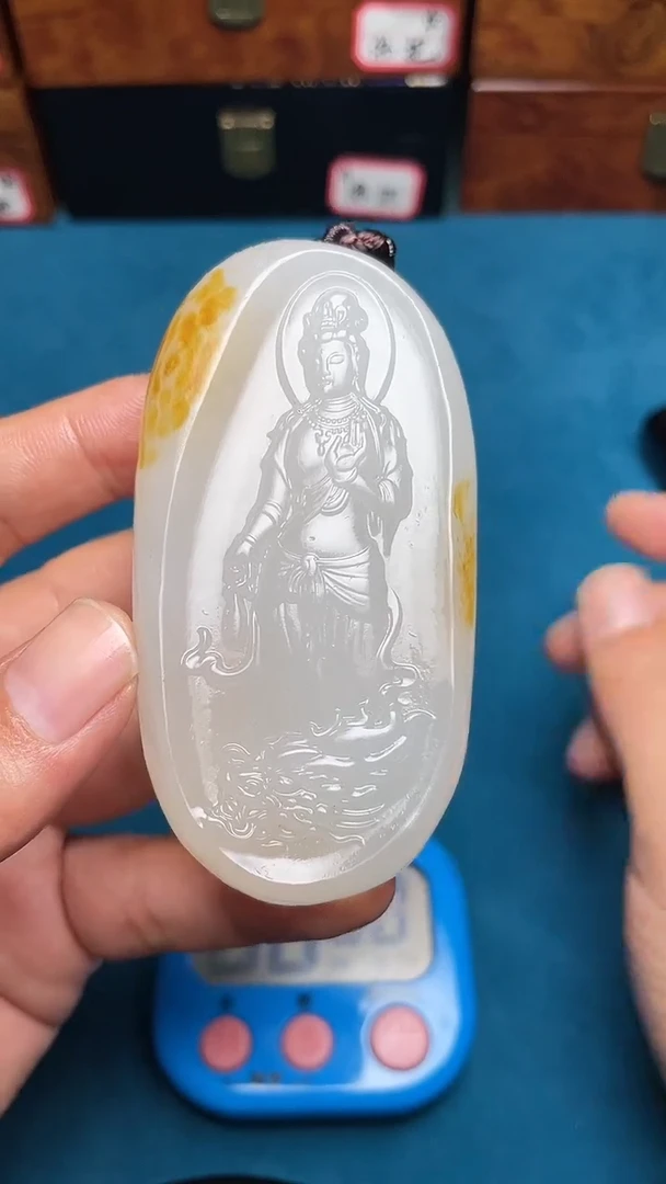 和田玉未镶嵌挂件风*和田玉