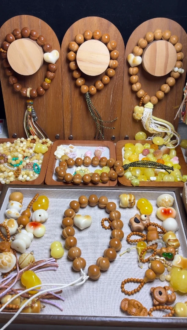 手串猴头核桃h****h全品光面柯基猫爪橄榄壳跑环紫咖流苏