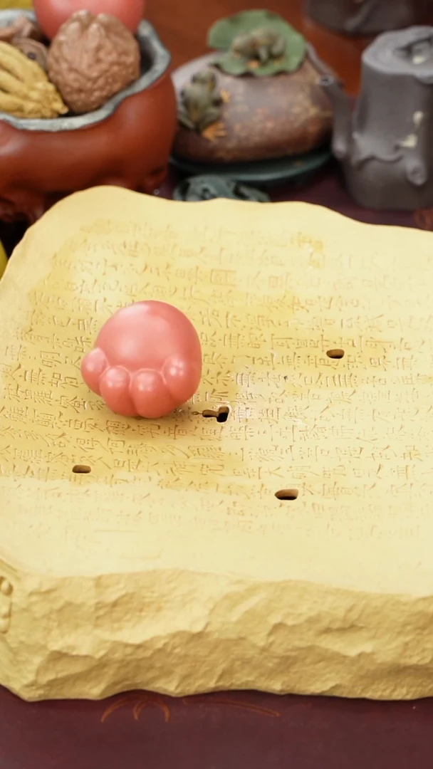 茶壶紫砂爱心猫爪