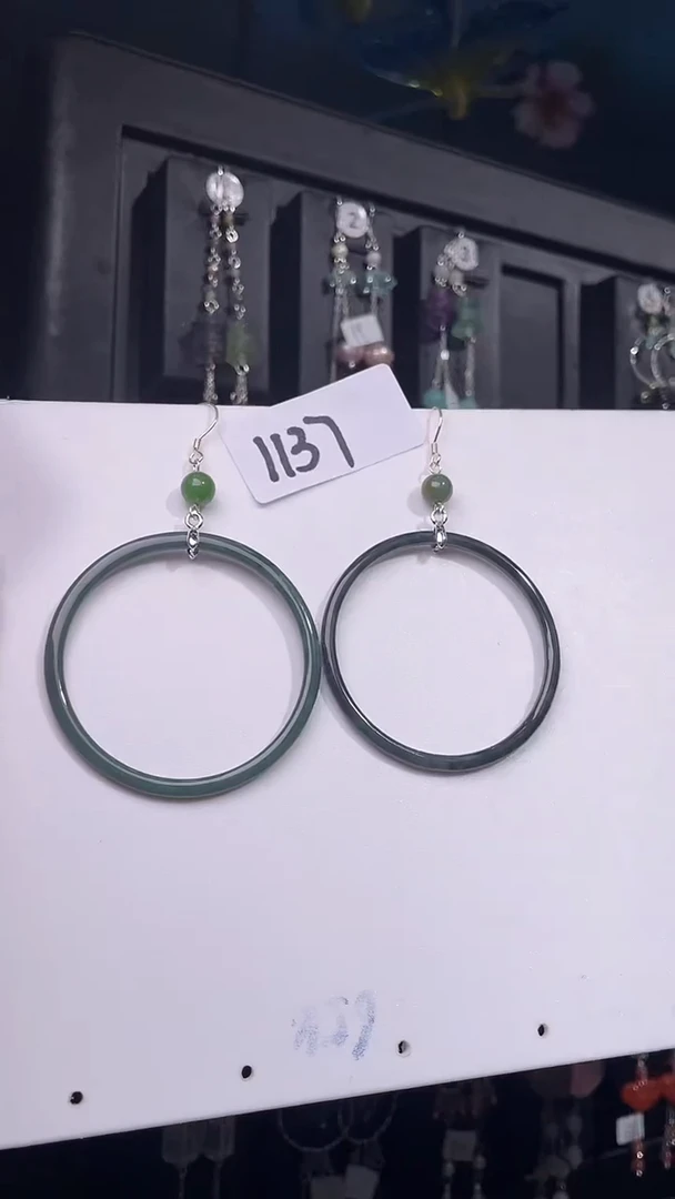 银S925镶嵌耳饰紫晶喜欢拍AB