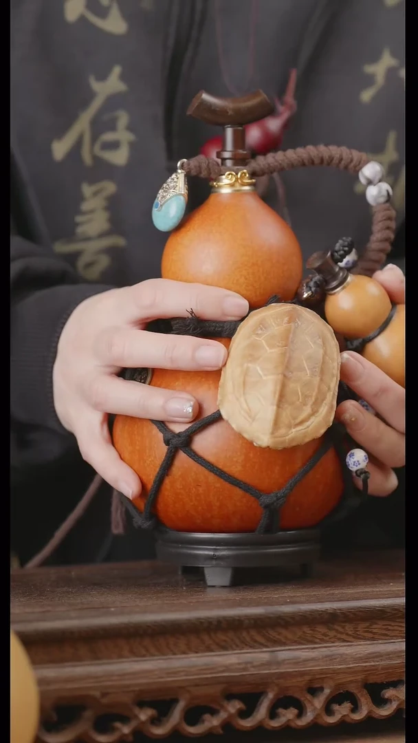 【闪购商品】59号精品天然大漆工艺防渗内胆酒葫芦~