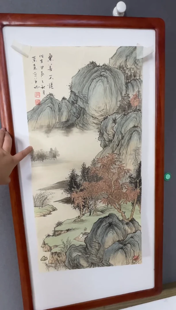 国画国画山水花鸟作品