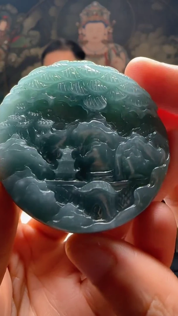 【闪购商品】定制翡翠未镶嵌L-@@QJXC12159