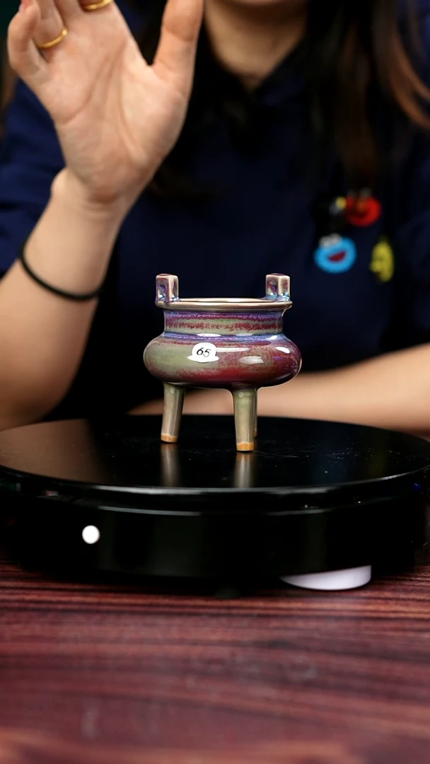 65#李盼龙一级品钧瓷香炉