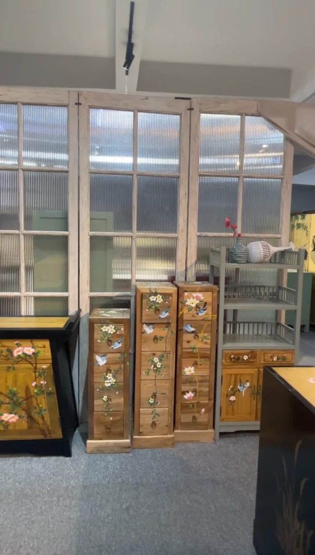 樟木香樟木彩绘四斗柜/五斗柜任选一款