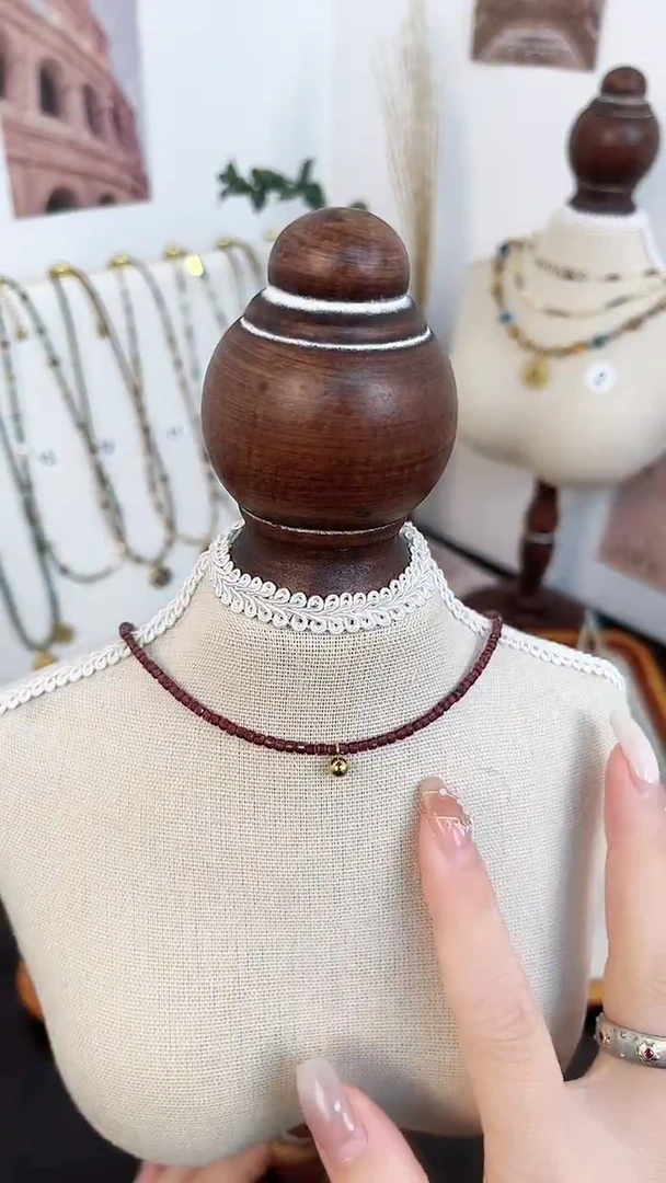 项链钛钢石英质玉1号