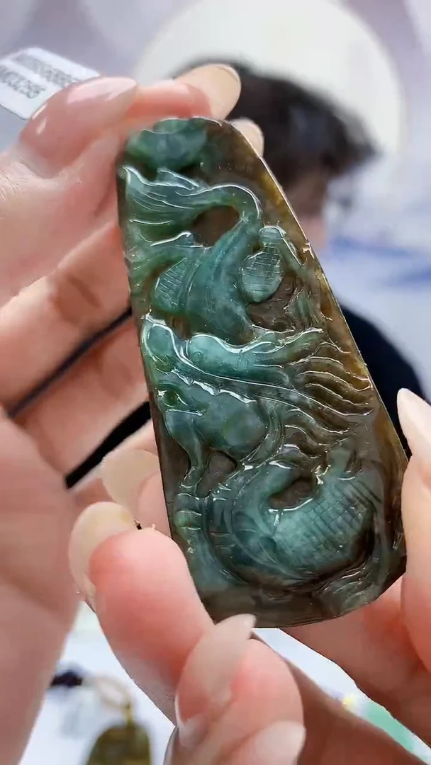 未镶嵌定制翡翠4688MM-毛货挂件11