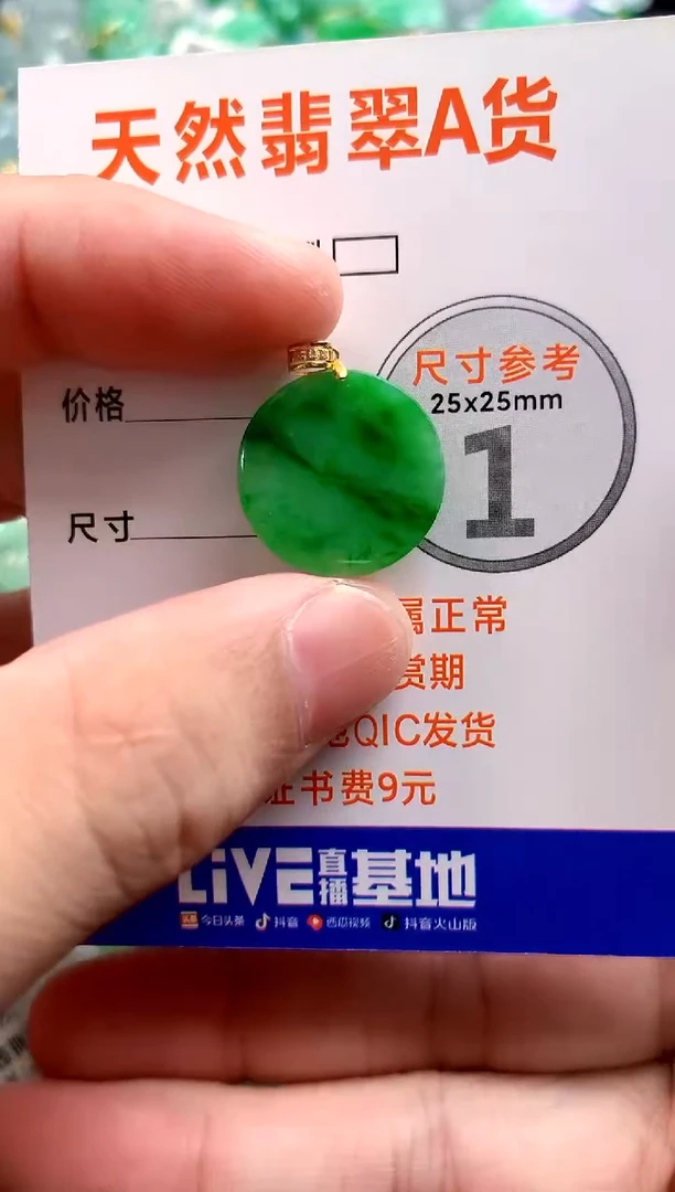 颈饰18K金镶嵌翡翠0499698111